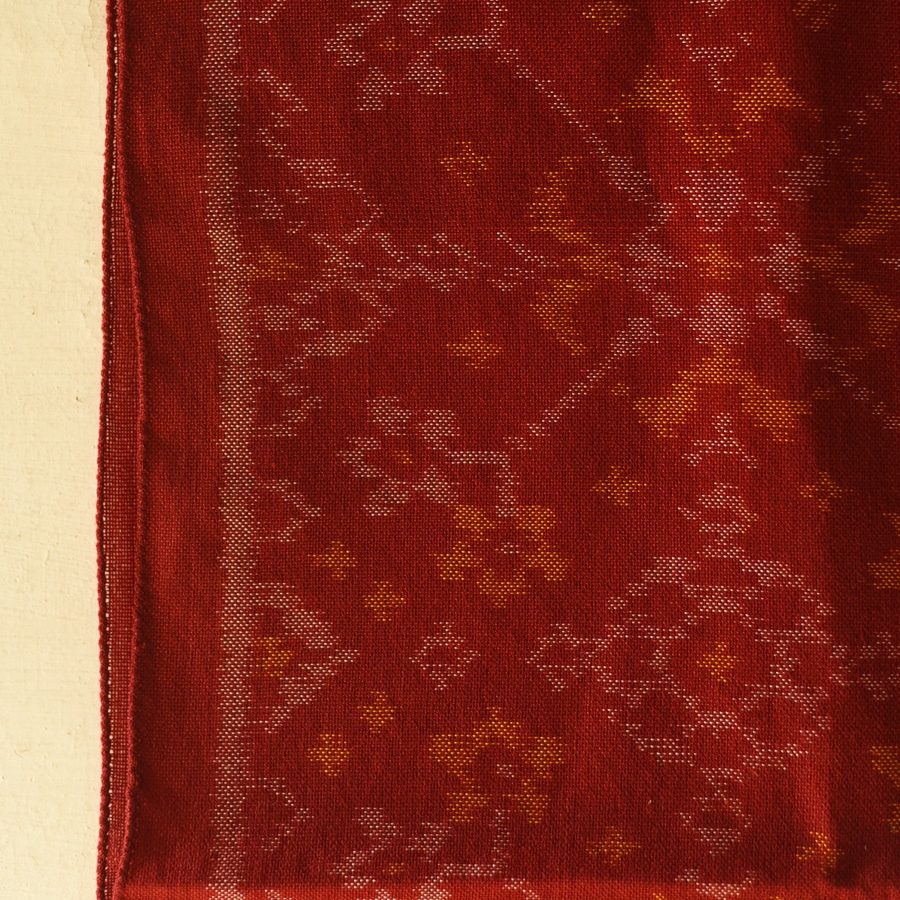 shop Woolen Patola Muffler ~ Maroon