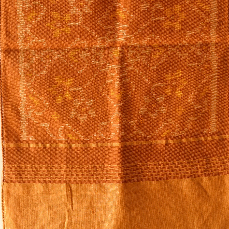 shop Woolen Patola Muffler ~ Mustard