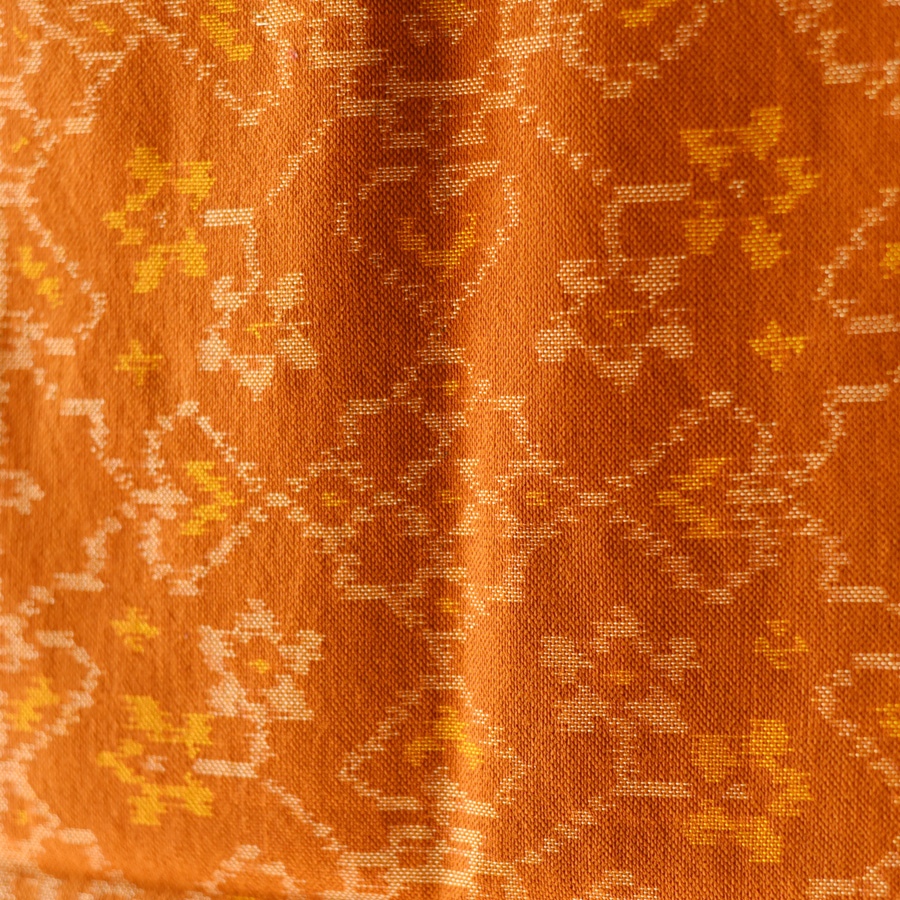 shop Woolen Patola Muffler ~ Mustard