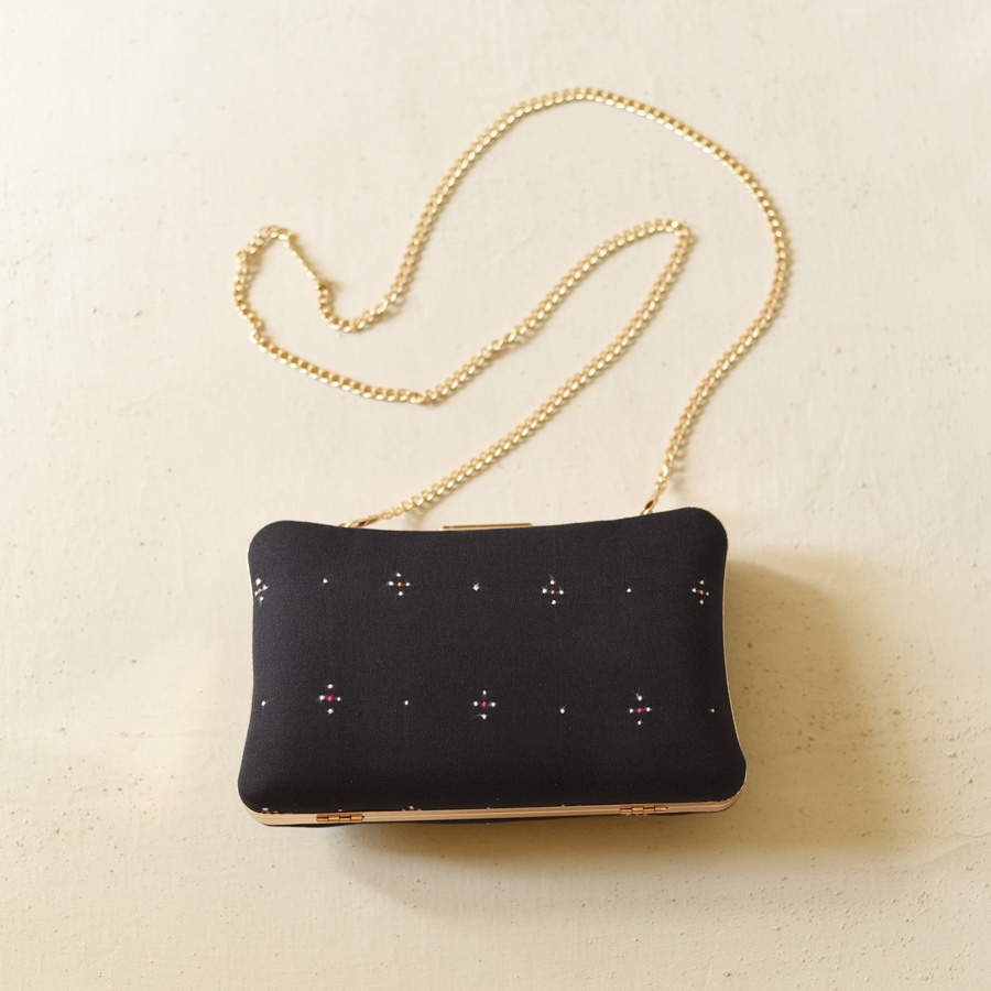 shop Tangaliya Clutch Purse / Black Sling Bag