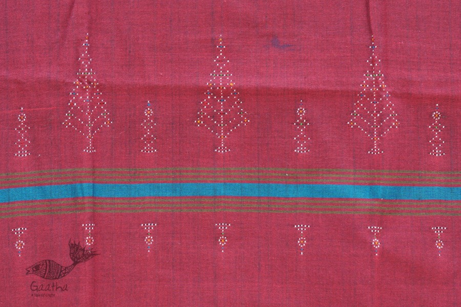 Tangaliya ~ Dress material Maroon