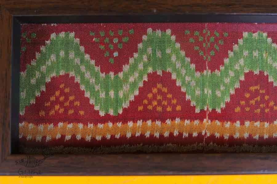 shop Patola Maroon Serving Tray