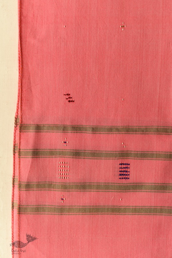 shop Handwoven Tangaliya Cotton Pink Stole