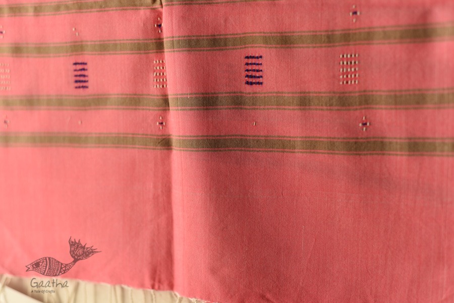 shop Handwoven Tangaliya Cotton Pink Stole