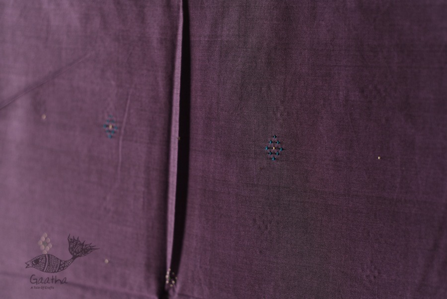 shop Handwoven Tangaliya Cotton Purple Stole