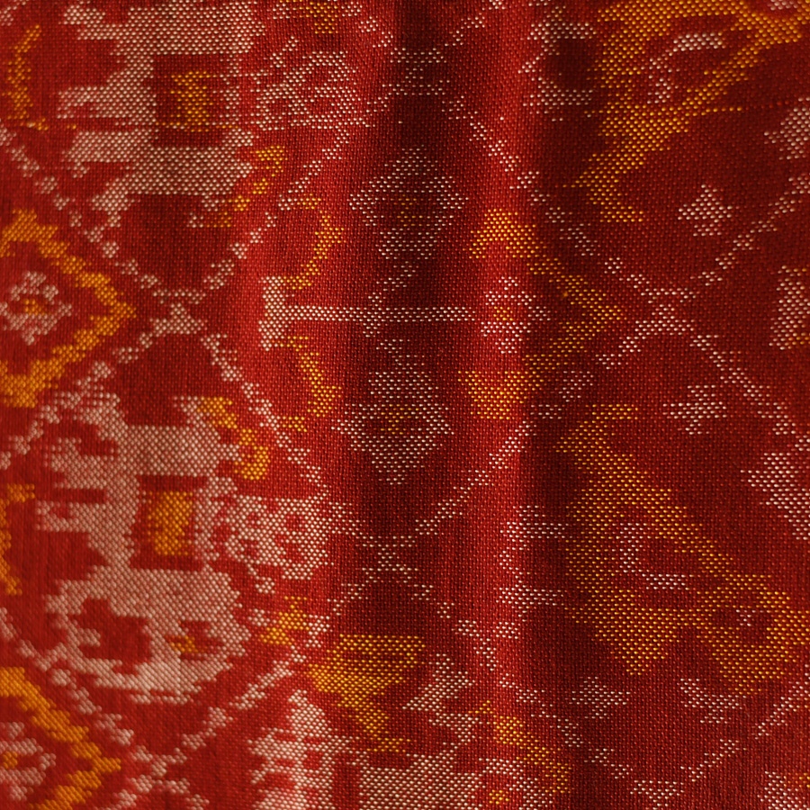 shop Woolen Patola Muffler ~ Maroon Narikunj