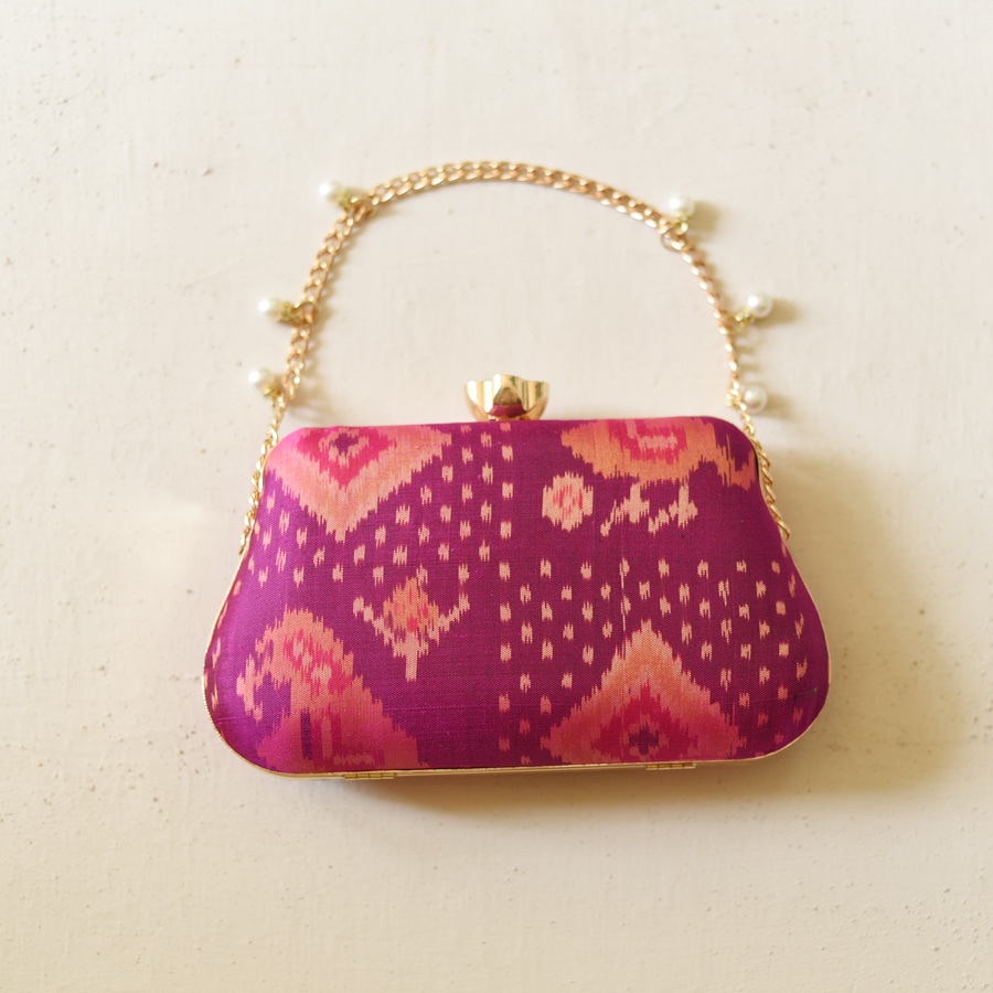 shop Patola Clutch Purse / Purple Sling Bag