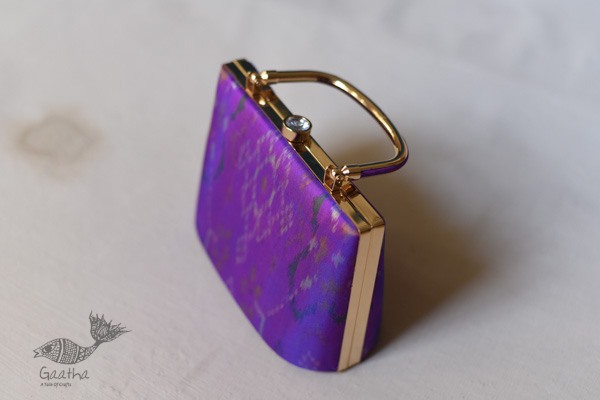 shop handmade Pink Patola Magenta Purse with Handle