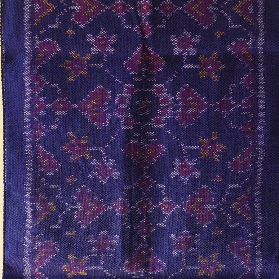 shop Woolen Patola Muffler ~ Blue Traditional