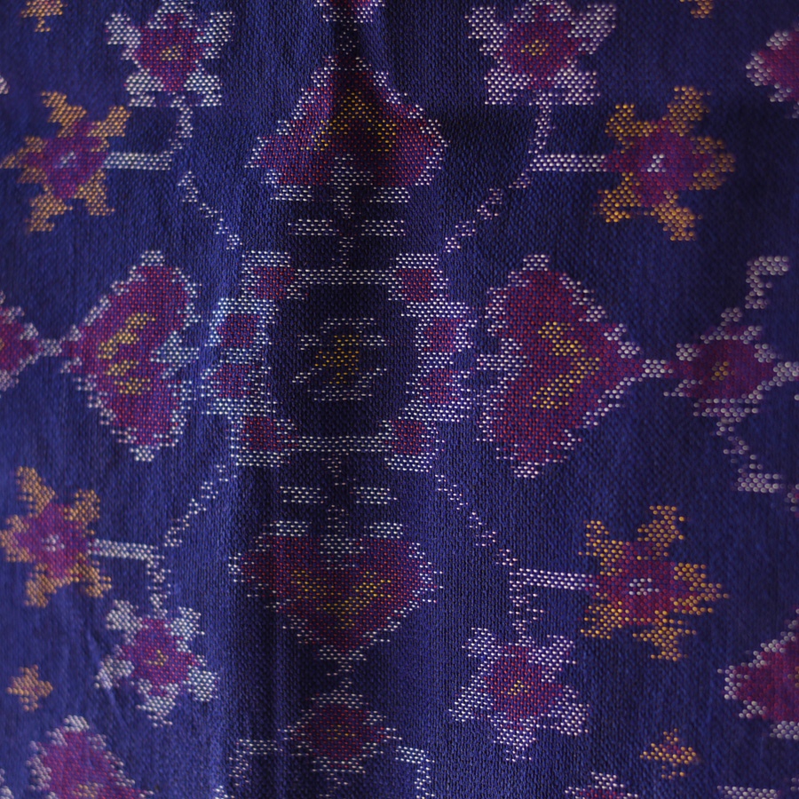 shop Woolen Patola Muffler ~ Blue Traditional