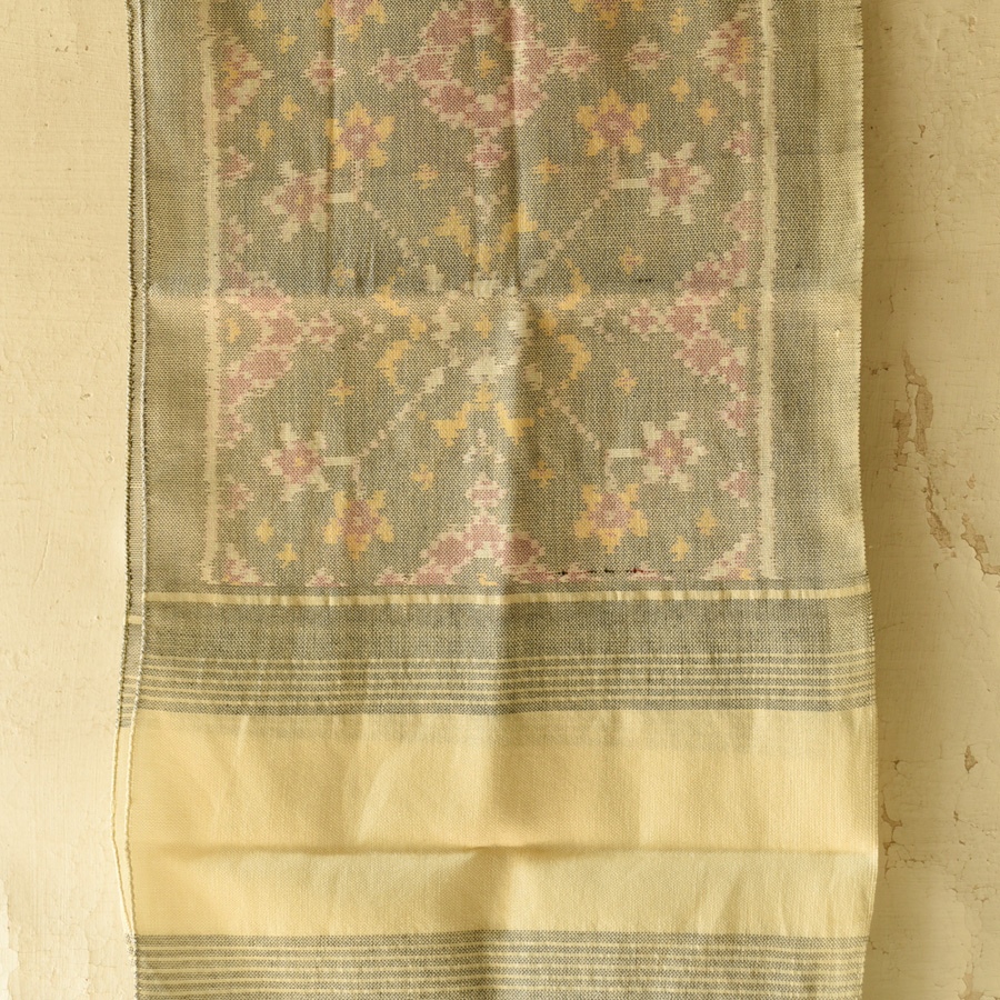 shop Woolen Patola Muffler ~ Grey Traditional