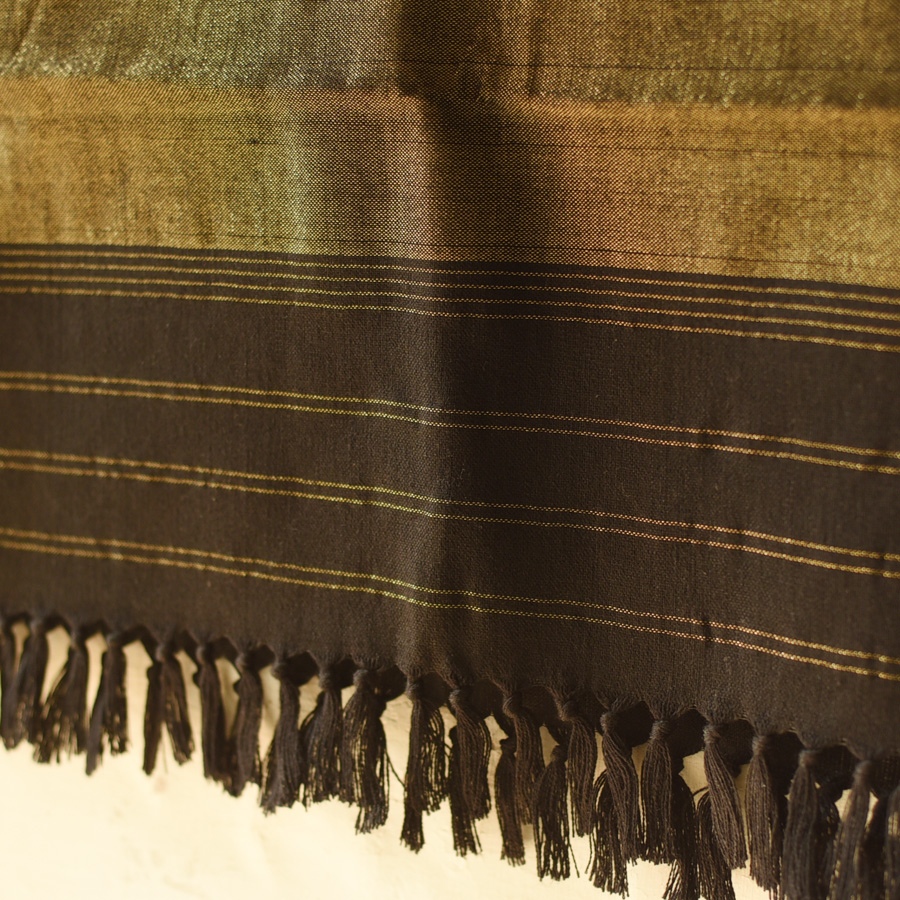 shop Woolen Patola Shawl - Black Diamond Motif