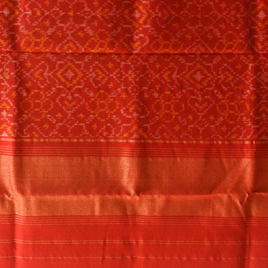 shop Woolen Patola Shawl -Red Traditional 