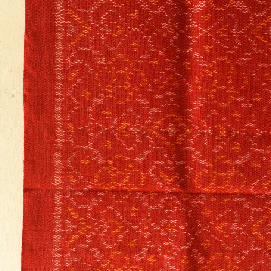 shop Woolen Patola Shawl -Red Traditional 