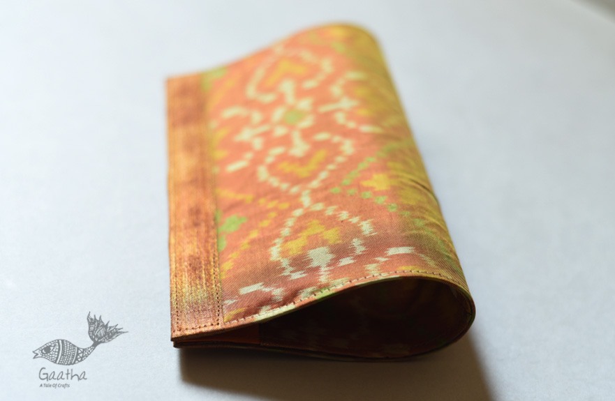 shop handmade patola silk purse Golden
