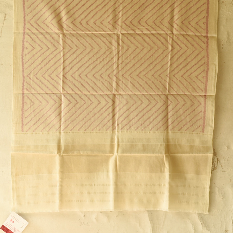 shop Woolen Patola Shawl - Off Whit Laheriya