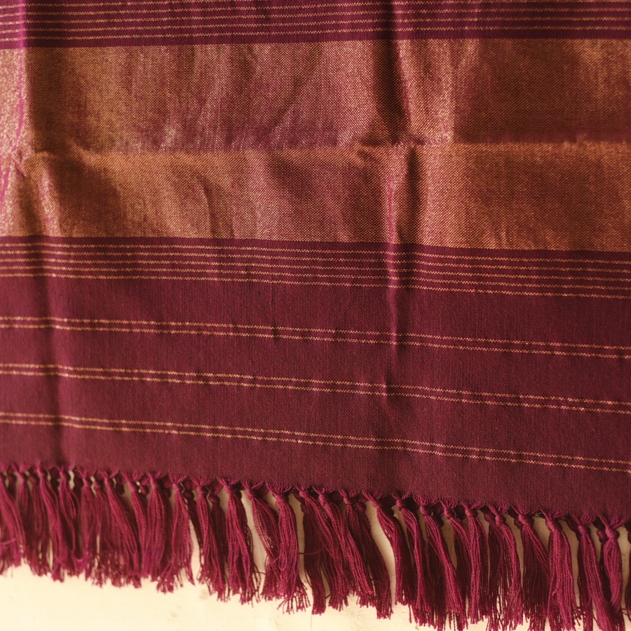 shop Woolen Patola Shawl -Wine 