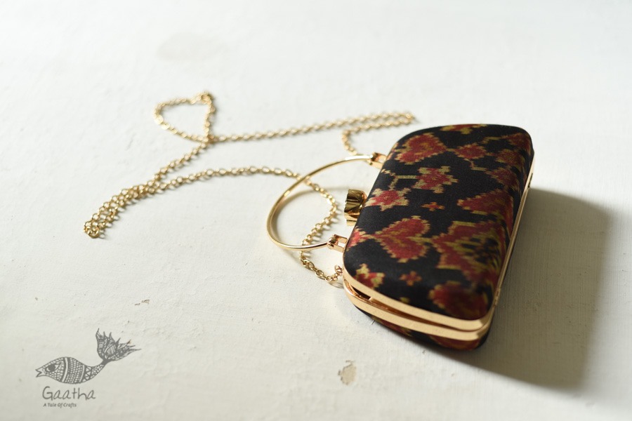 shop handmade Patola Purse / Sling Bag - Golden Orange