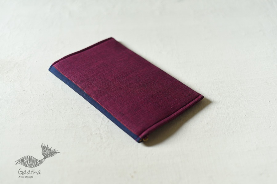 shop handwoven cotton tangaliya purse - Royal Blue