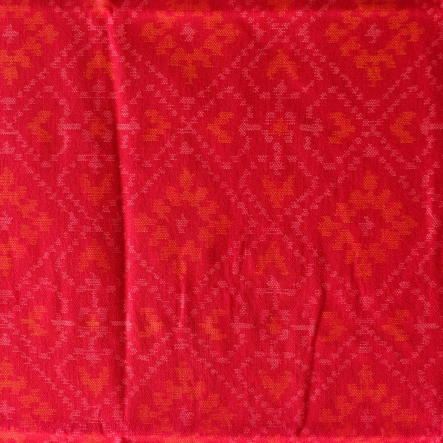 shop Woolen Patola Shawl - Pink Diamond Motif