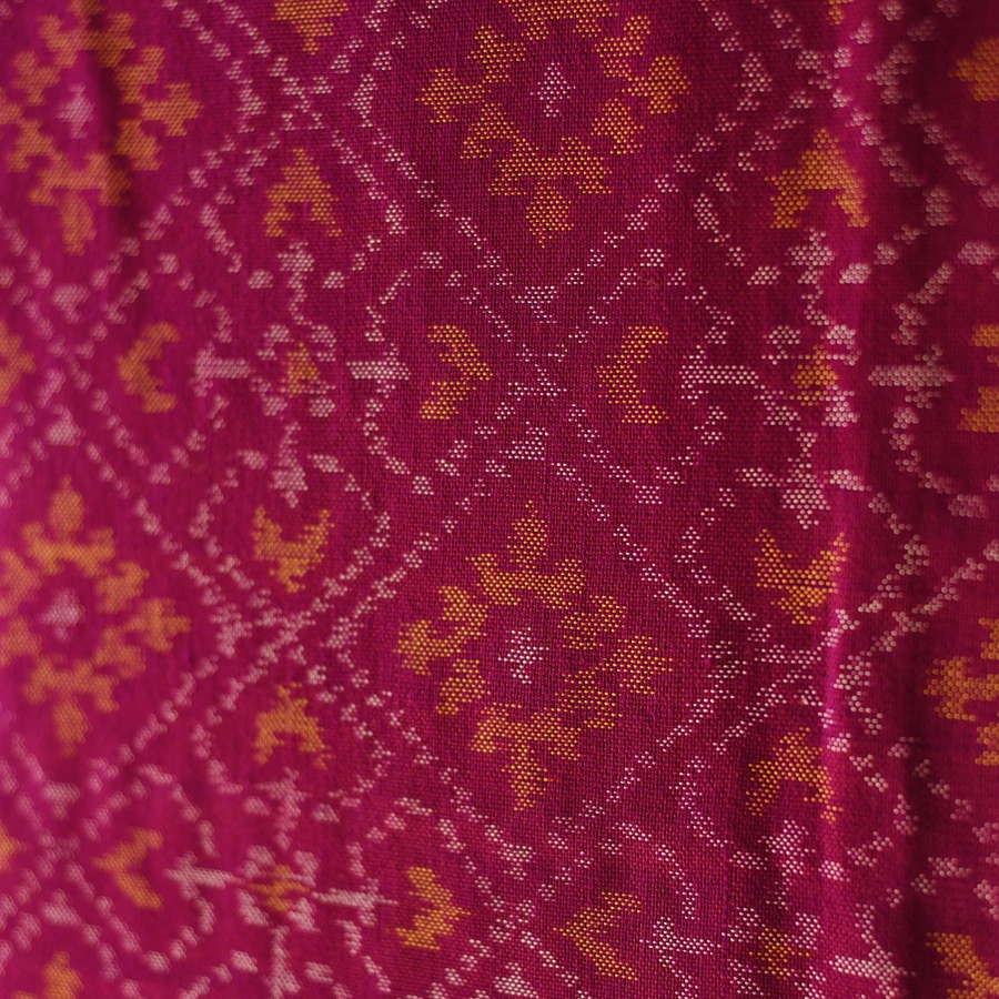 shop Woolen Patola Shawl -Purple 