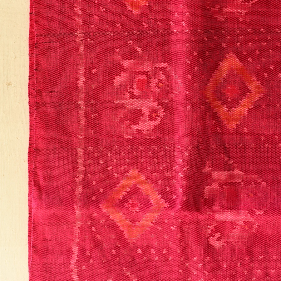 shop Woolen Patola Shawl - Pink Hathi Motif