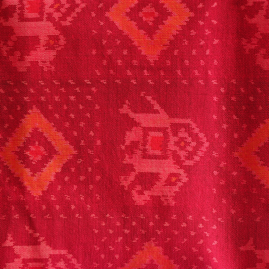 shop Woolen Patola Shawl - Pink Hathi Motif