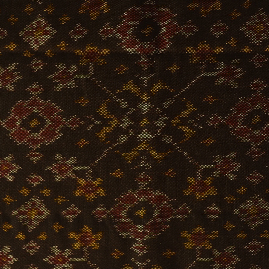 shop Woolen Patola Shawl - Black Traditional