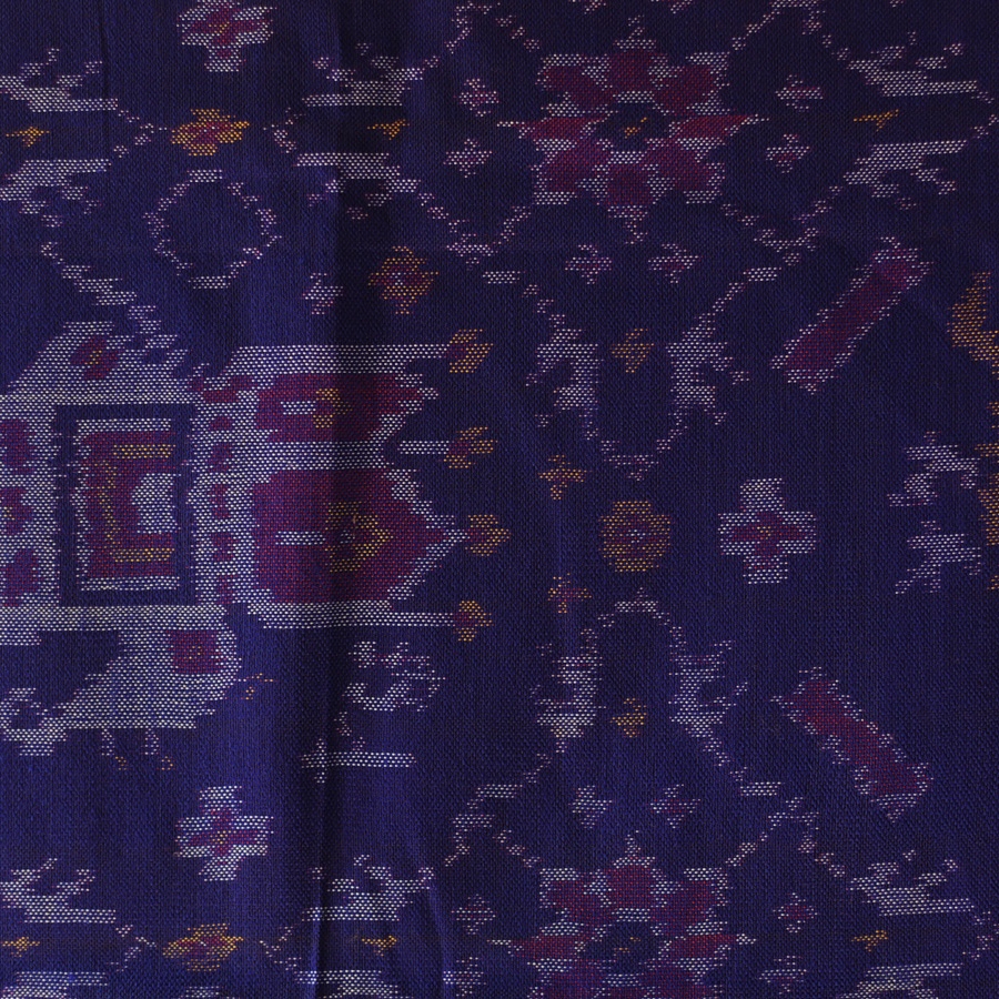 shop Woolen Patola Shawl - Blue Swan Motif