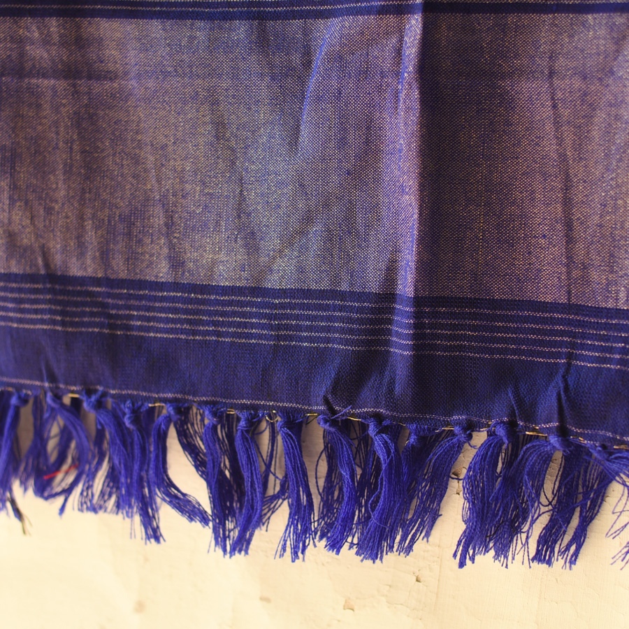 shop Woolen Patola Shawl - Blue Swan Motif