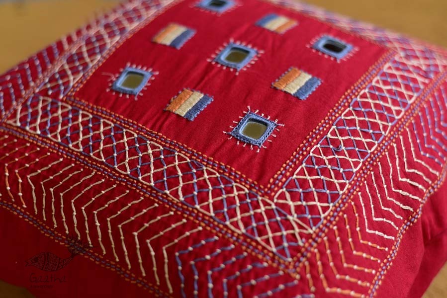 Banjara ❅ Lambani Hand Embroidered Cushion Cover ❅ C