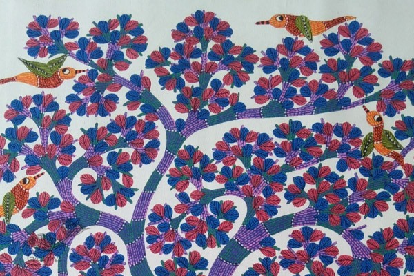 Shop online gond painting - Running Deers