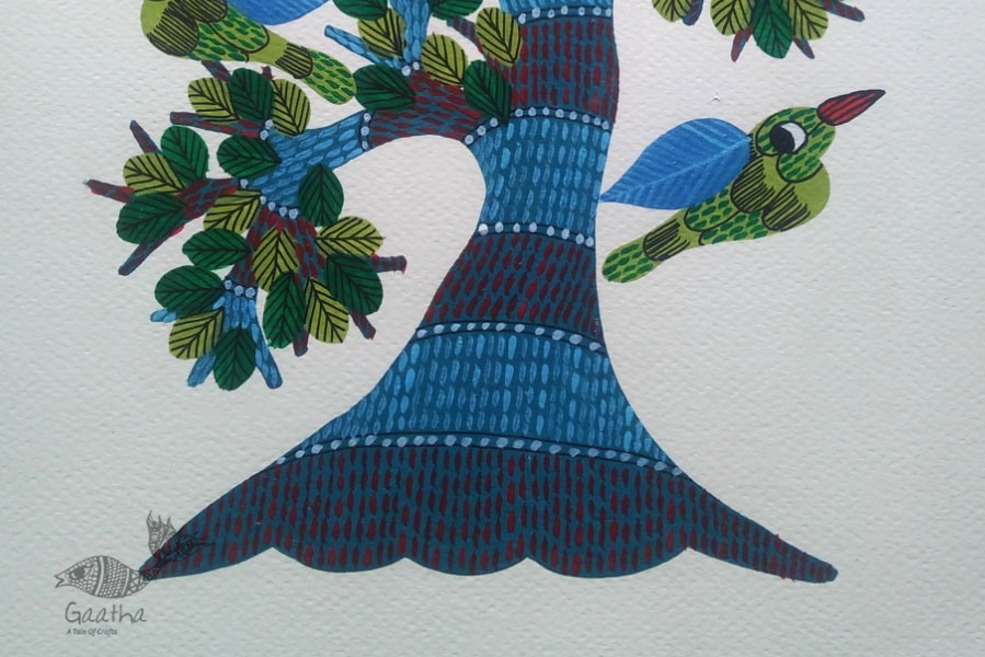 Shop online hand painted gond painting