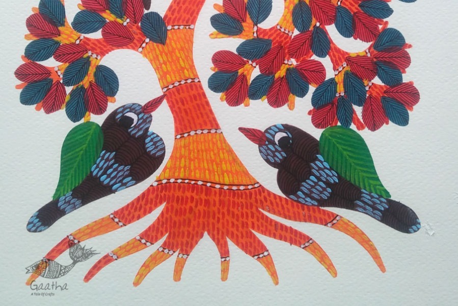 Shop online hand painted gond painting