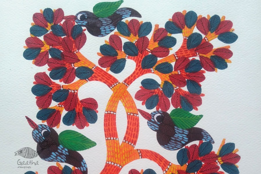 Shop online hand painted gond painting