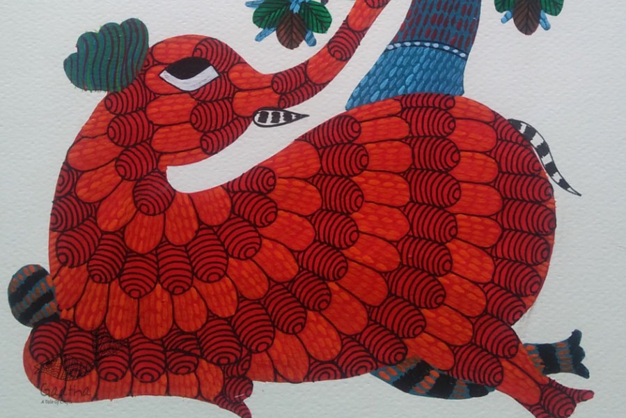 Shop online hand painted gond painting