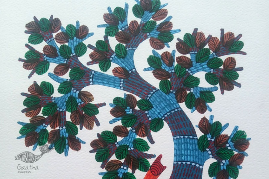 Shop online hand painted gond painting