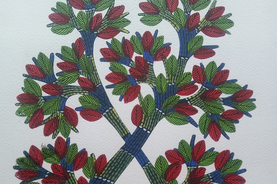 Shop online hand painted gond painting