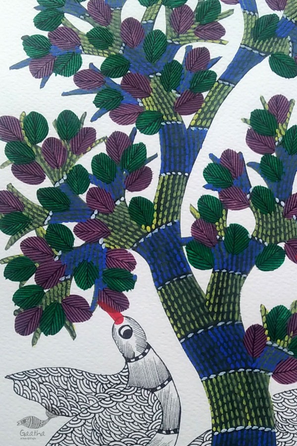 Shop online hand painted gond painting