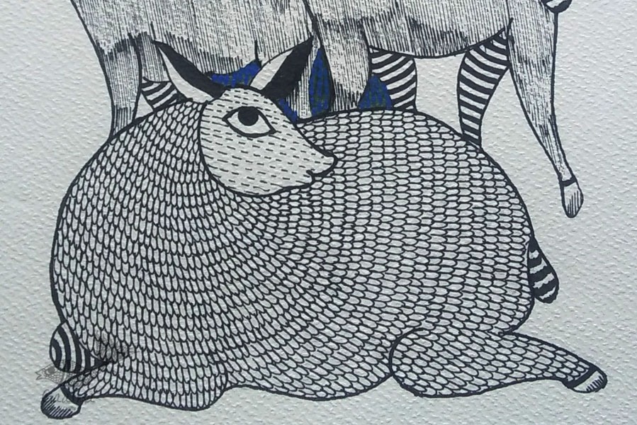 Shop online hand painted gond painting