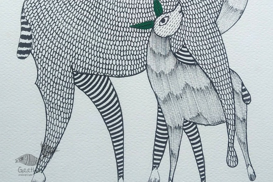 Shop online hand painted gond painting