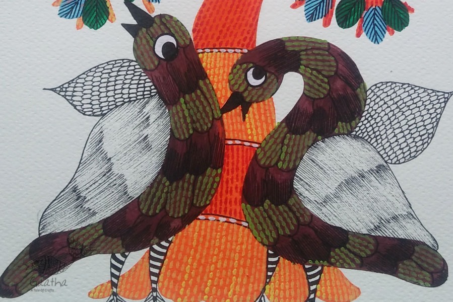 Shop online hand painted gond painting
