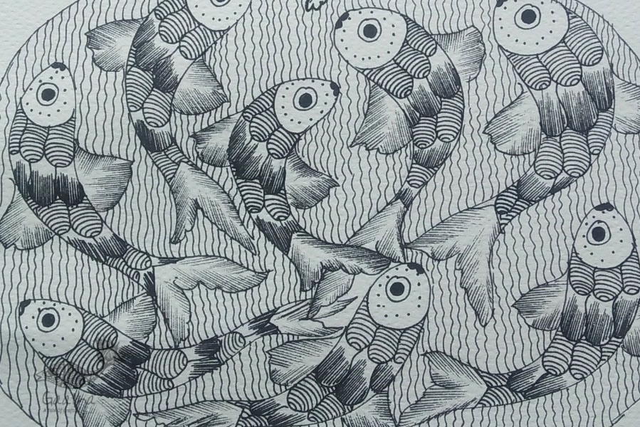 Shop online hand painted gond painting