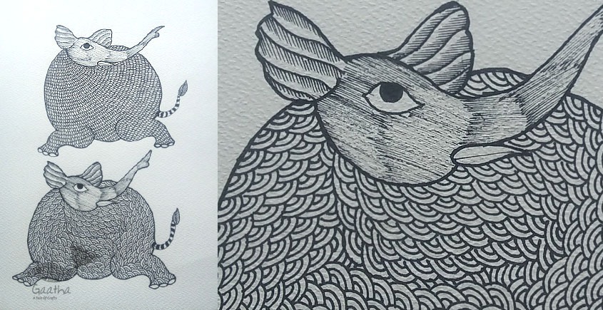 Shop online hand painted gond painting
