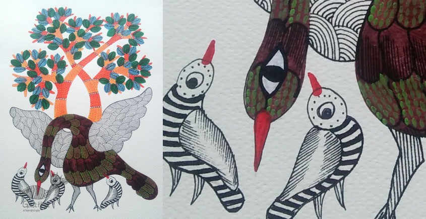 Shop online hand painted gond painting