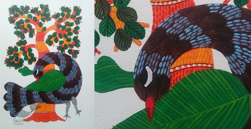 Buy online hand painted gond painting
