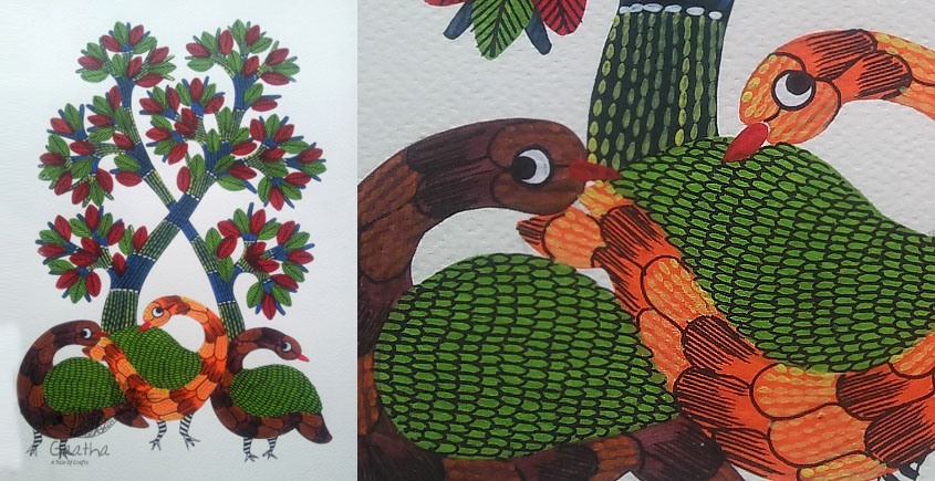 Shop online hand painted gond painting