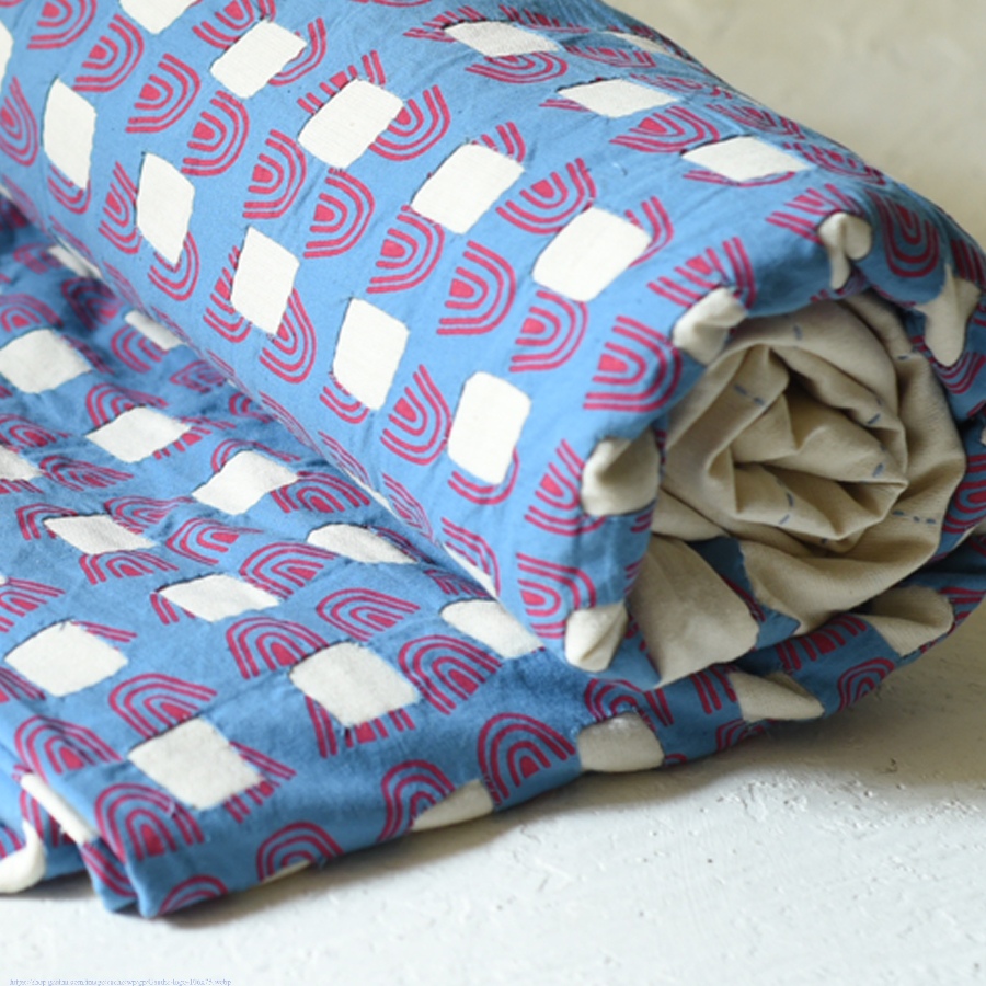 Embroidered & Applique Cotton Double Bedcover