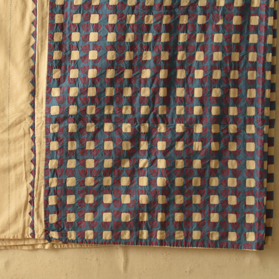 Embroidered & Applique Cotton Double Bedcover