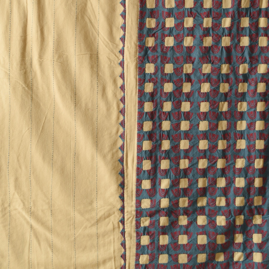 Embroidered & Applique Cotton Double Bedcover